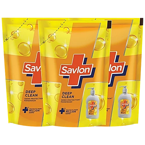 SAVLON HANDWASH DEEP CLEAN POUCH 175 ML*3