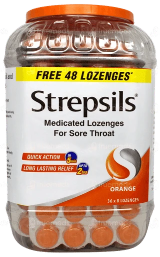 Strepsils Medicated Lozenges Ginger & Orange 240+48 Free